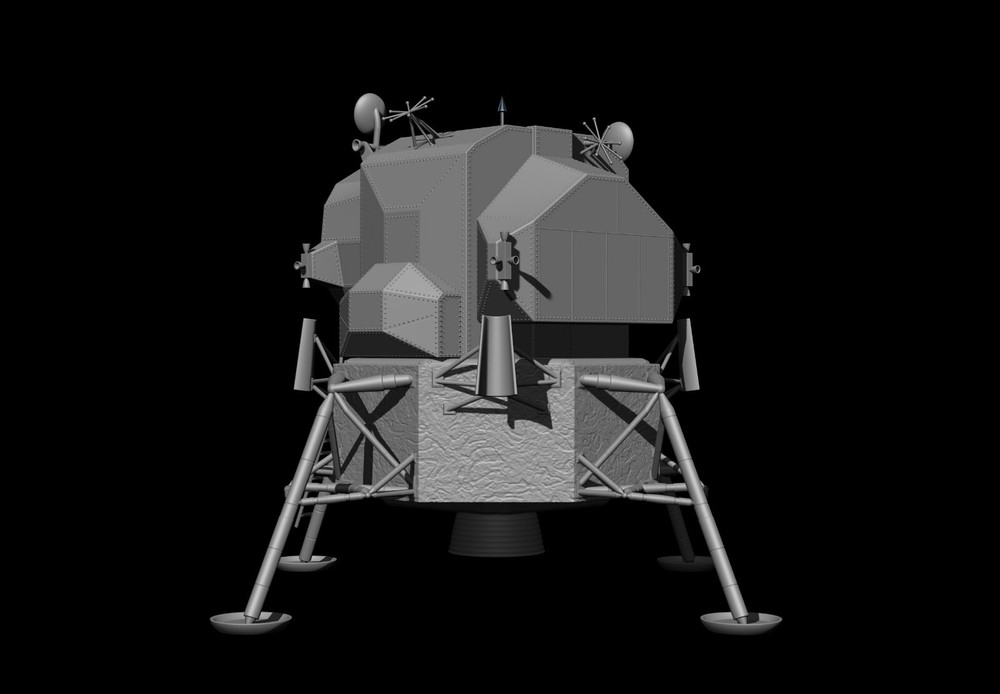 Lunar Module Apollo 11 - STL-OBJ FILES FOR 3D printers