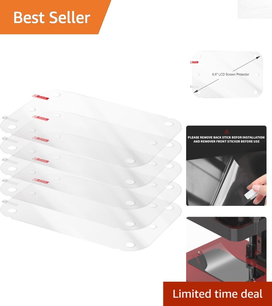 5PCS 6.6" Scratch-Resistant LCD Screen Protector for Anycubic Photon Mono 2