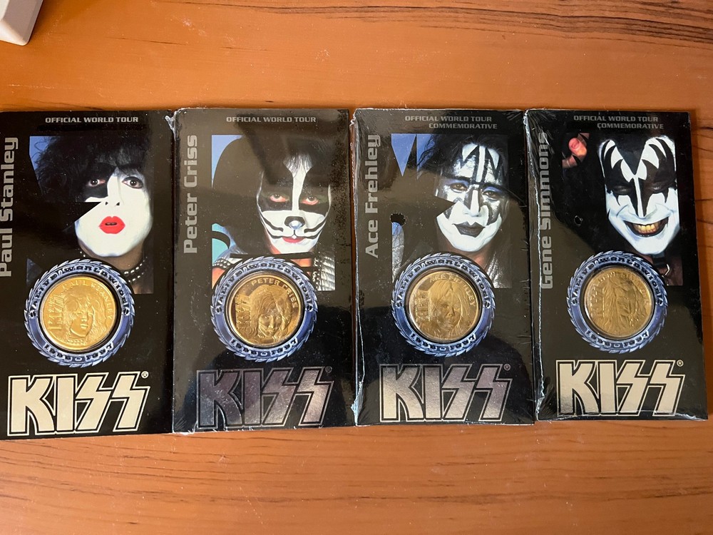 KISS Official '96 - '97 World Tour Commemorative Coins (clad)