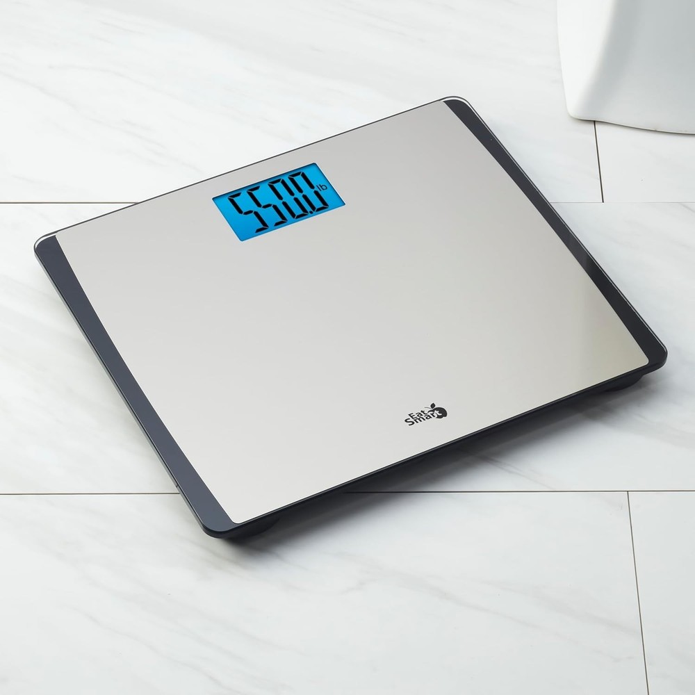 Eat Smart Precision 550 Pound Extra-High Capacity Digital Bathroom Scale, Ext...