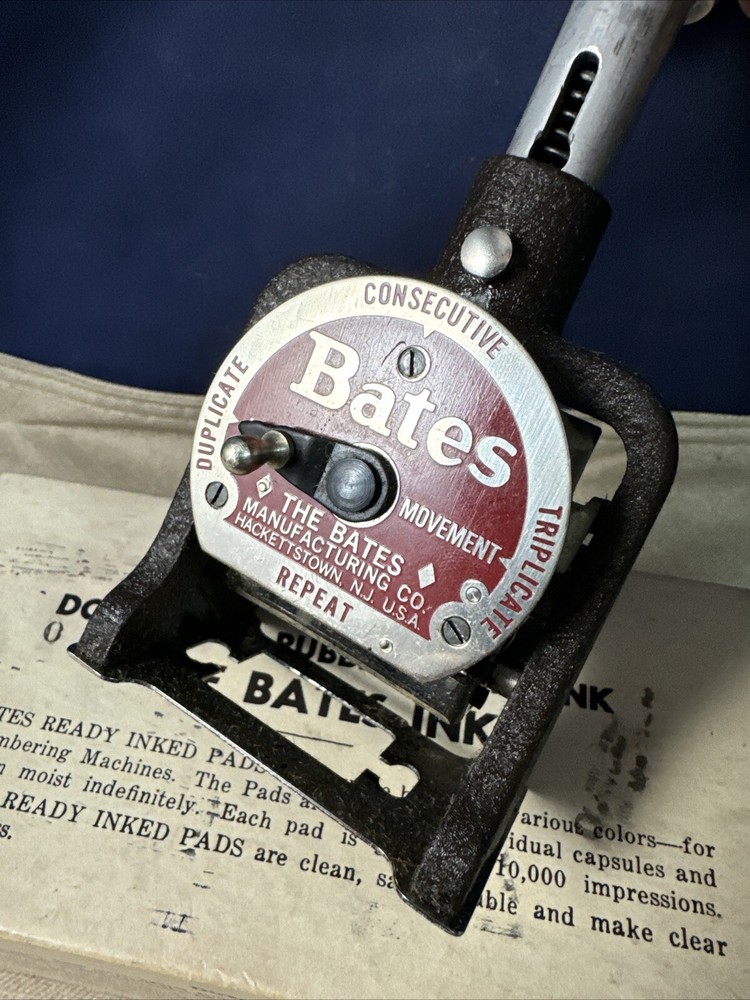 Bates Automatic Numbering Machine Wheels 6 Style E