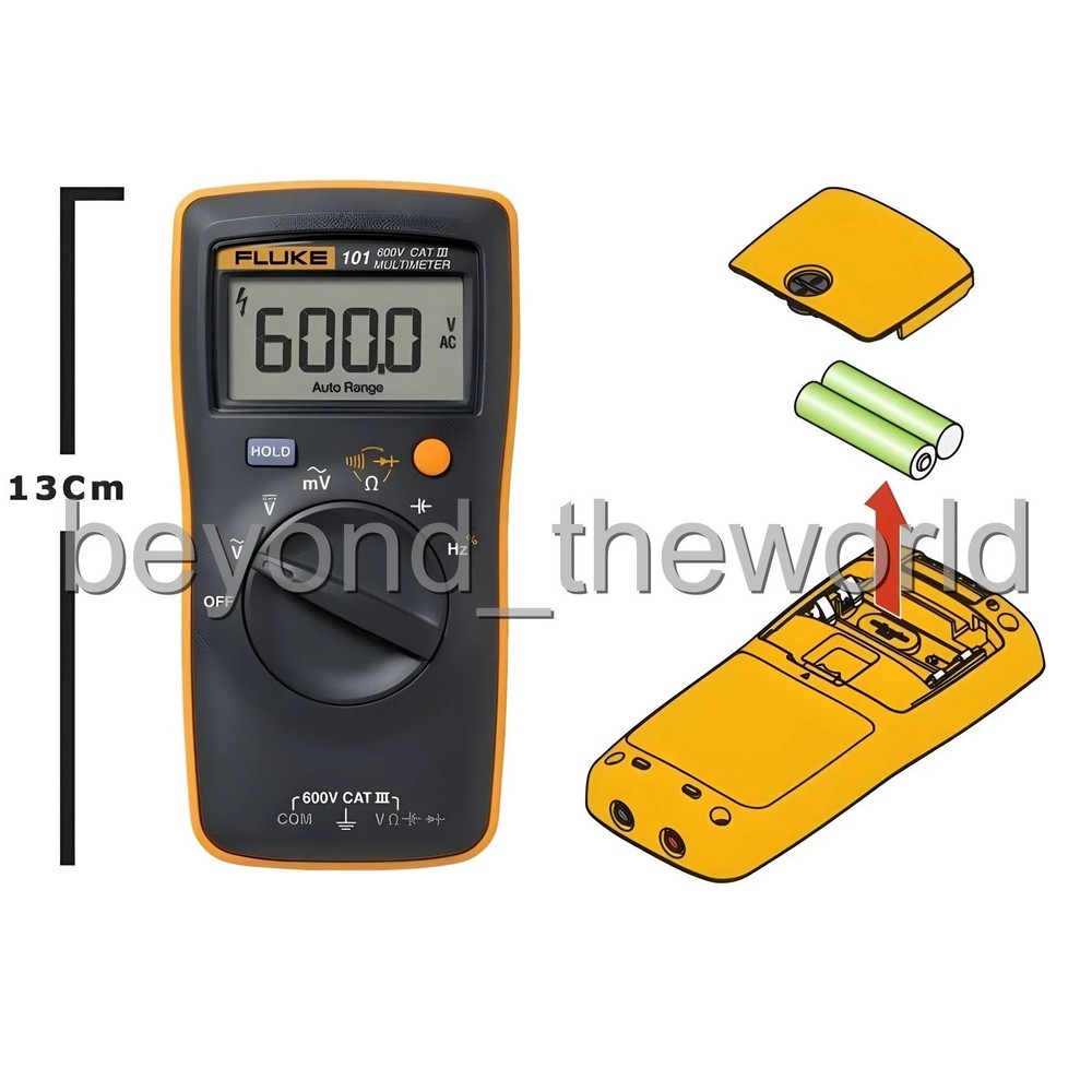 FLUKE 101 Basic Digital Multimeter Pocket Portable Meter AC DC Volt Tester