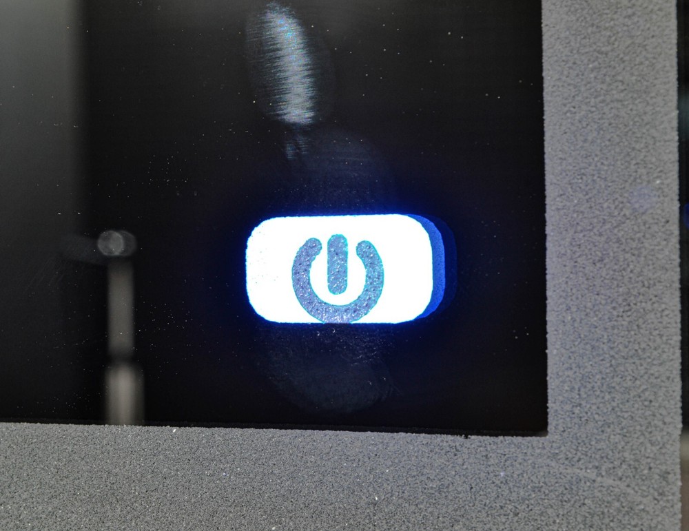 Touch Mirror LED Patterned and Colored