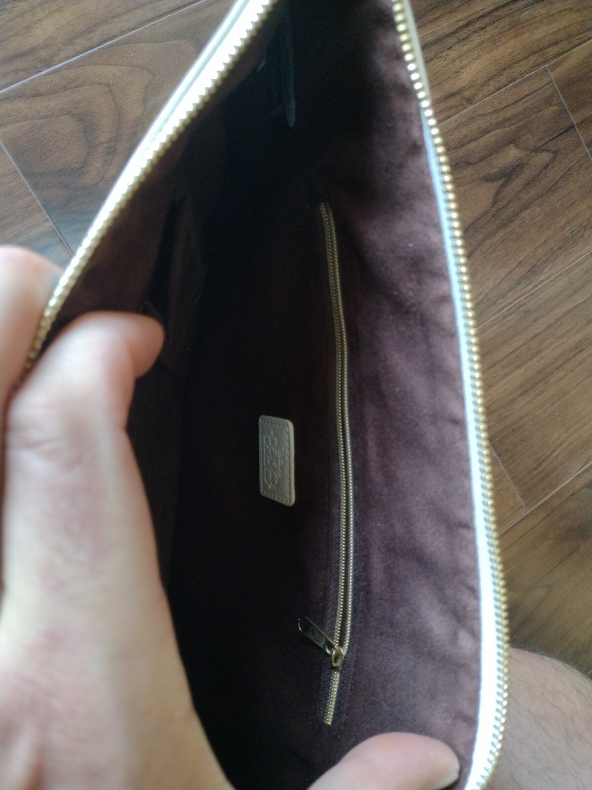 Large Disney Tsum Tsum Zip Pouch Wallet Call Out Vinyl Microfiber bag case 10x14