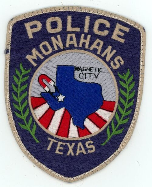 TEXAS TX MONAHANS POLICE NICE SHOULDER PATCH SHERIFF