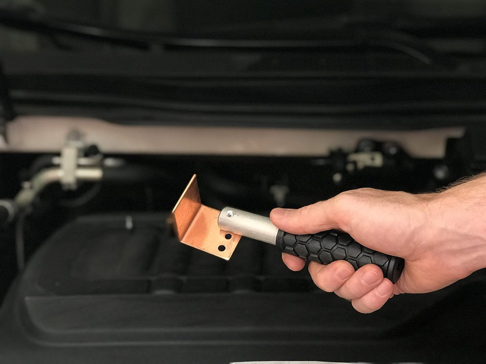 Copper Welding Spoon Welders Helper Welding Tool 3 Plate Set, Flat/Curved/Angle