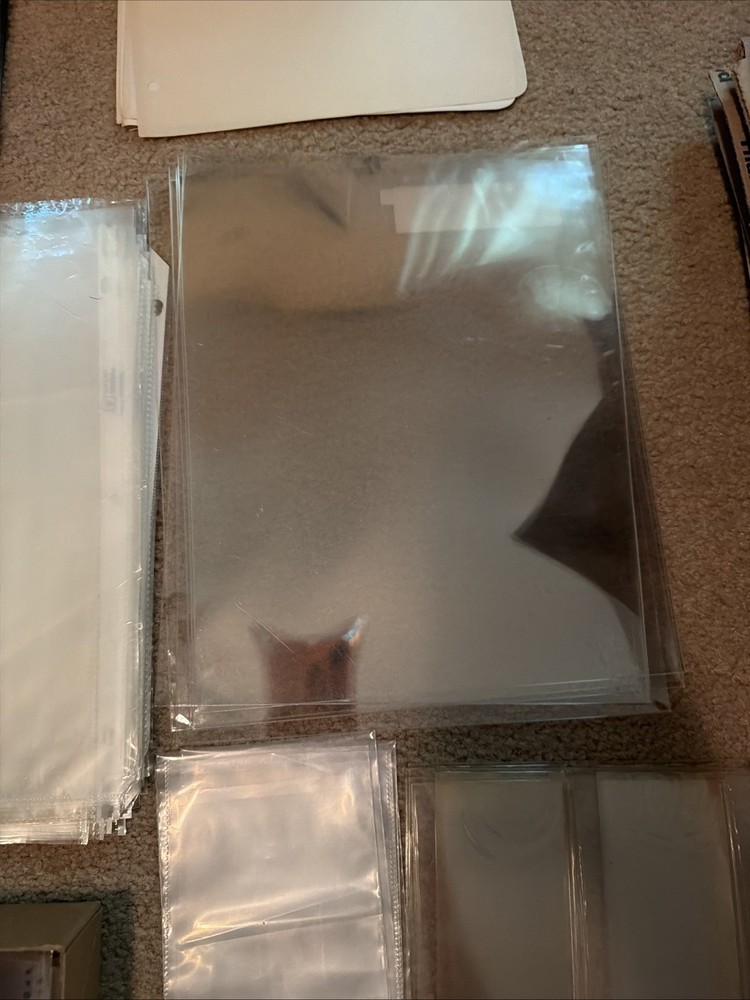 Clear Protective Sheets For Stamp Organization