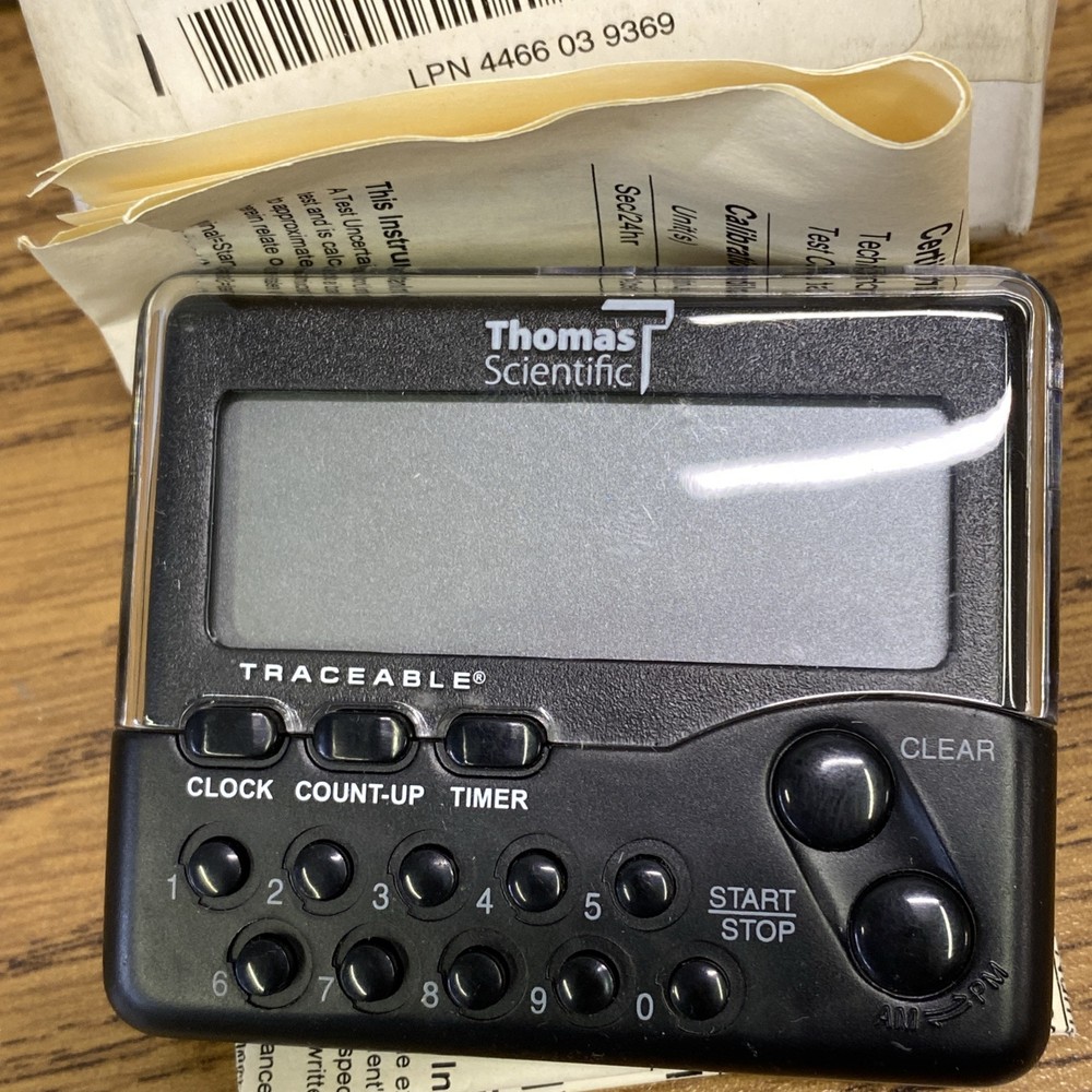 Traceable triple purpose clock timer￼9371w62 battery operated