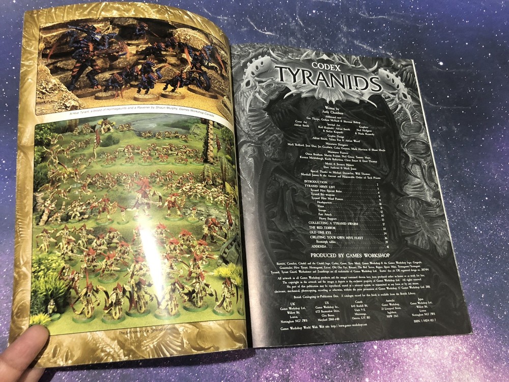 Codex Tyranids Warhammer Games Workshop 40K Book 2003