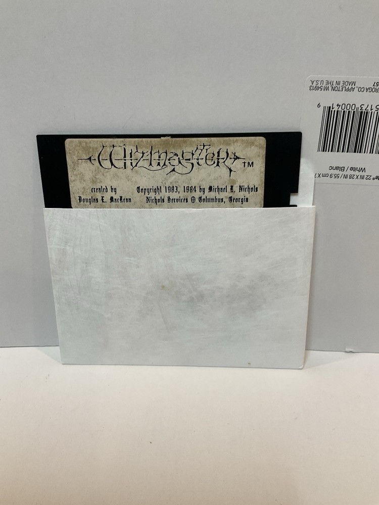 Vintage Software Game Apple II WIZMASTER Wizardry Character Editor ___RARE___