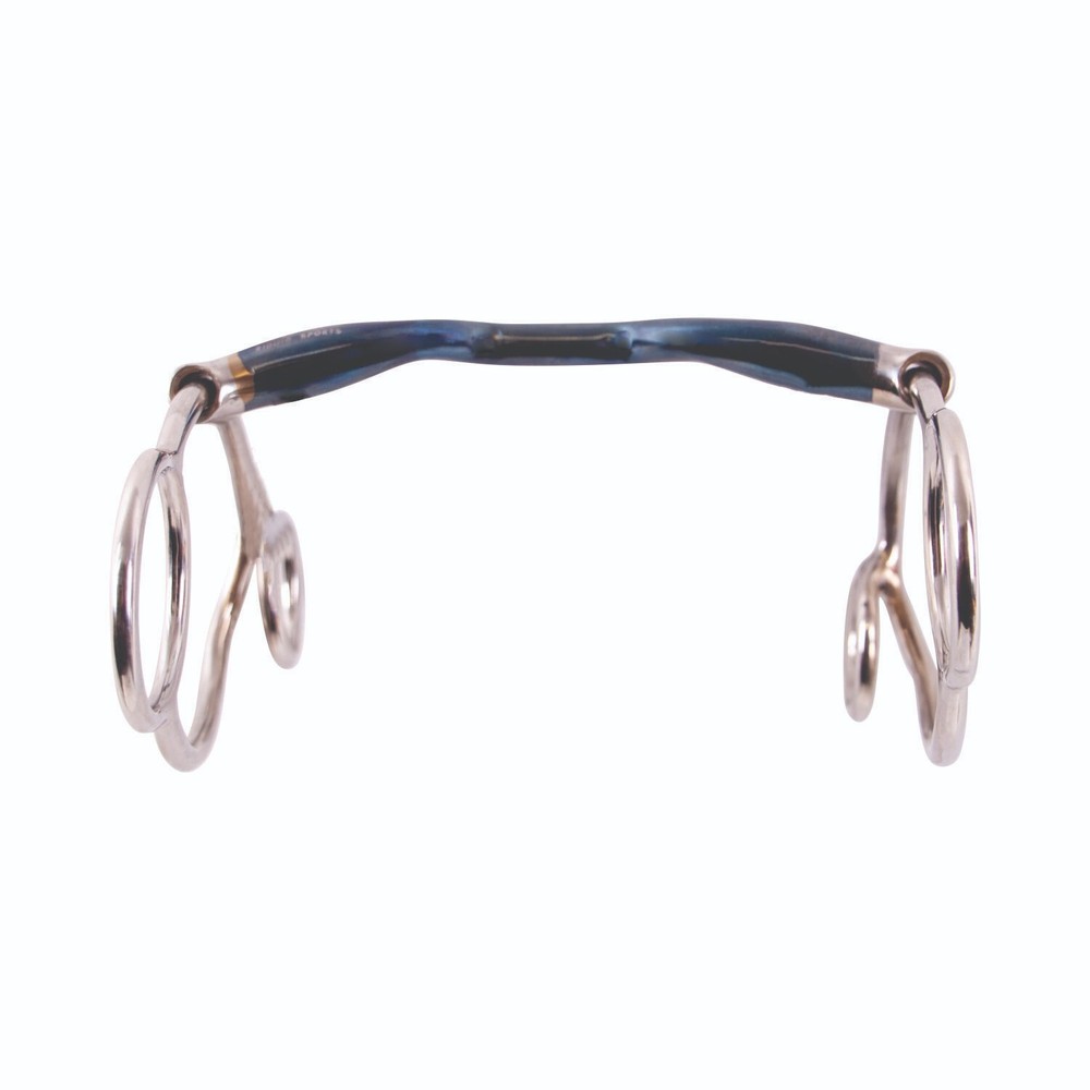 AK Blue Silver Universal Solid Mouthpiece Sweet Iron Horse Bit