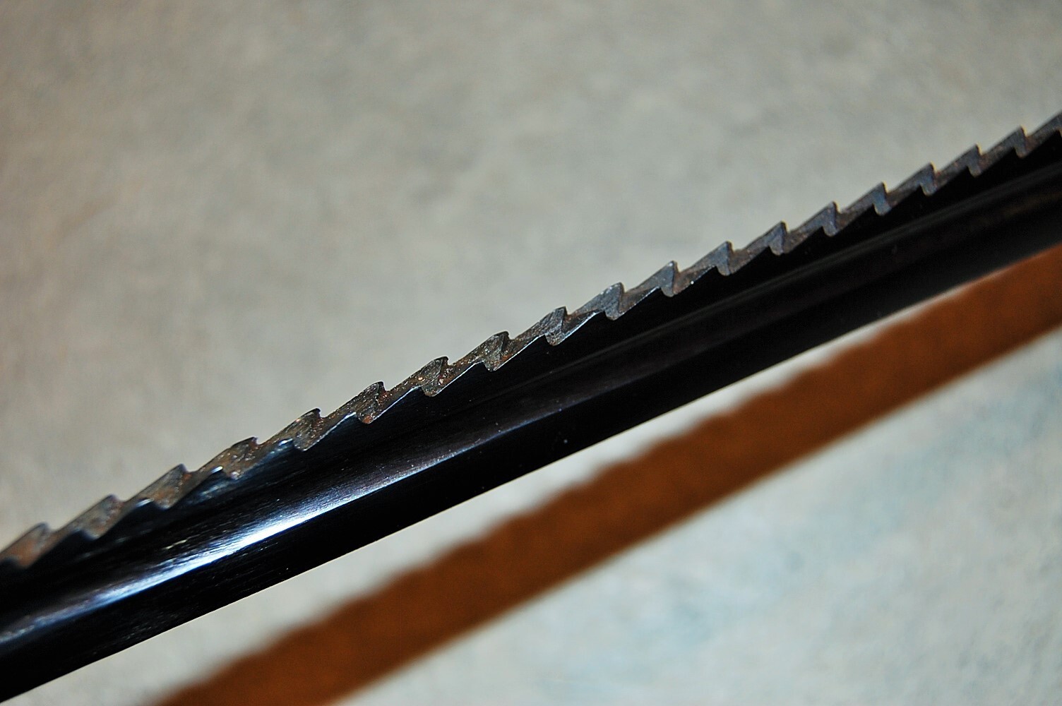 German M1898 Butcher Saw Back Sword Bayonet w/ Scabbard & Frog, Reproduction