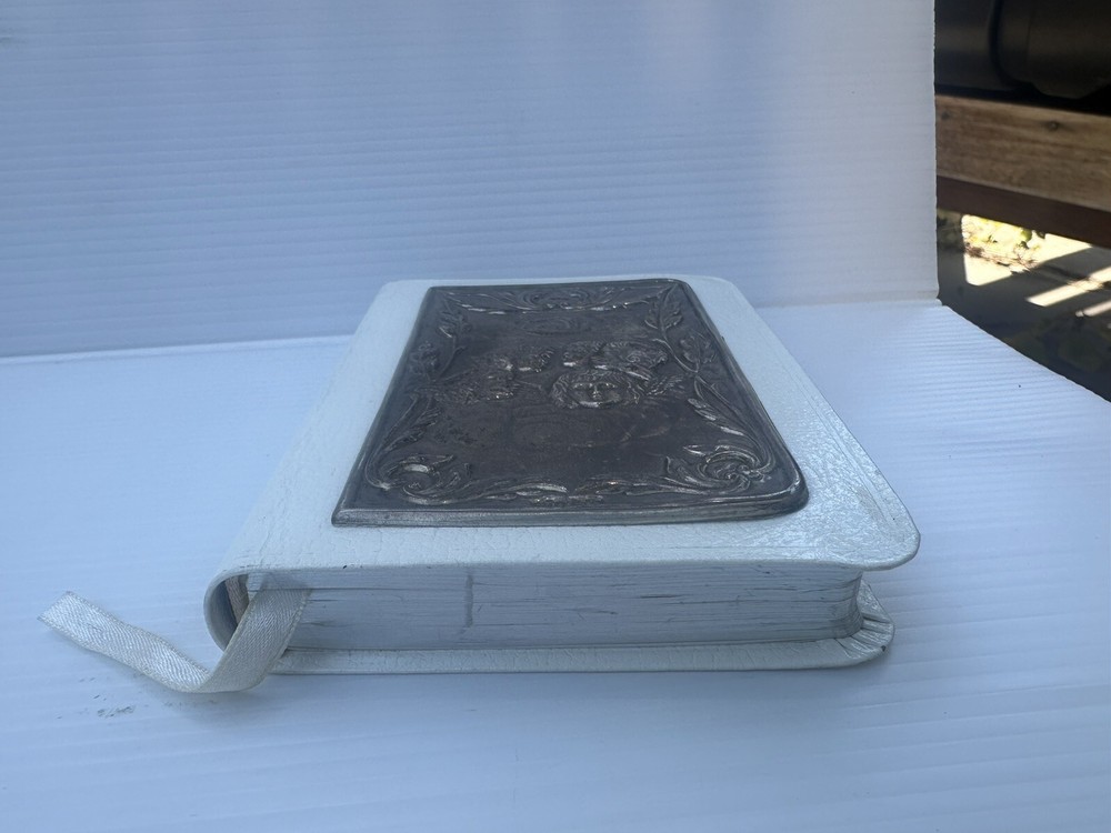 Sterling Silver Front Covered Pocket Bible Hallmarked