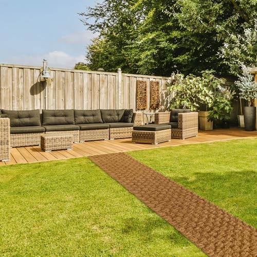 17” x 6 Ft Garden Pathway, 100% Natural Coco Coir Roll 17" x 6Ft - Rectangular