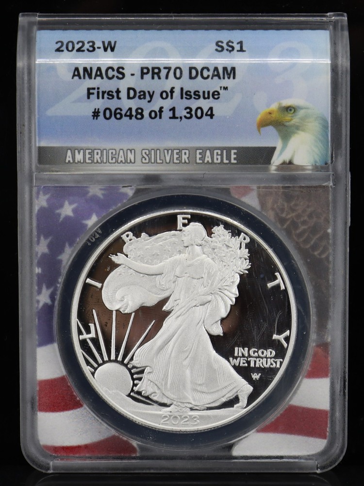 2023-W American Eagle ANACS PR70