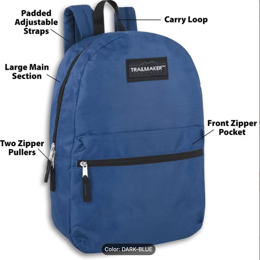 Trial Maker Backpack Bag for Hiking - Purple