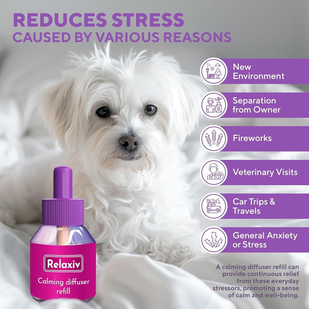 Safe & Effective Calming Diffuser for Dogs - Reduces Aggression & Anxiety