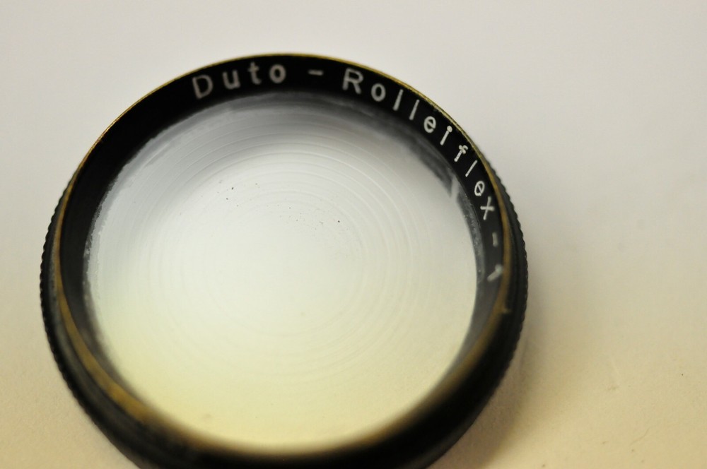 Early Rollei Rolleiflex Duto push on filter with case