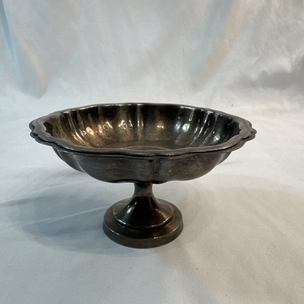Vintage Oneida Silver Footed Candy Bowl