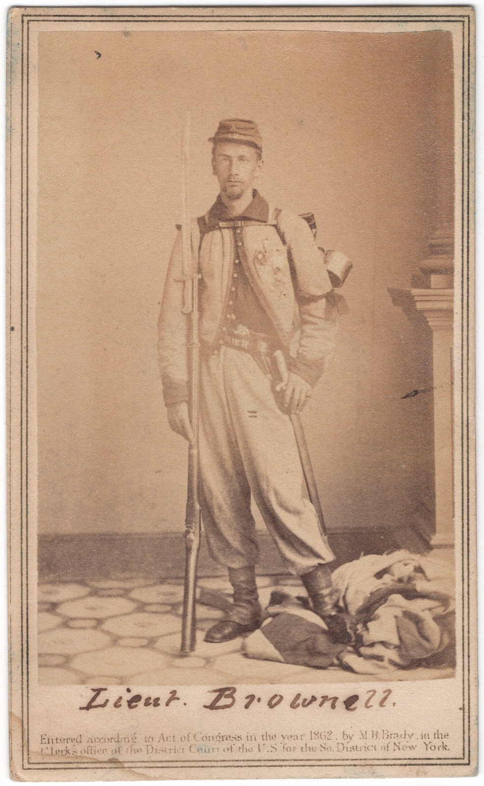 Brady CDV of Francis E Brownell Avenger of First Civil War KIA Elmer E Ellsworth