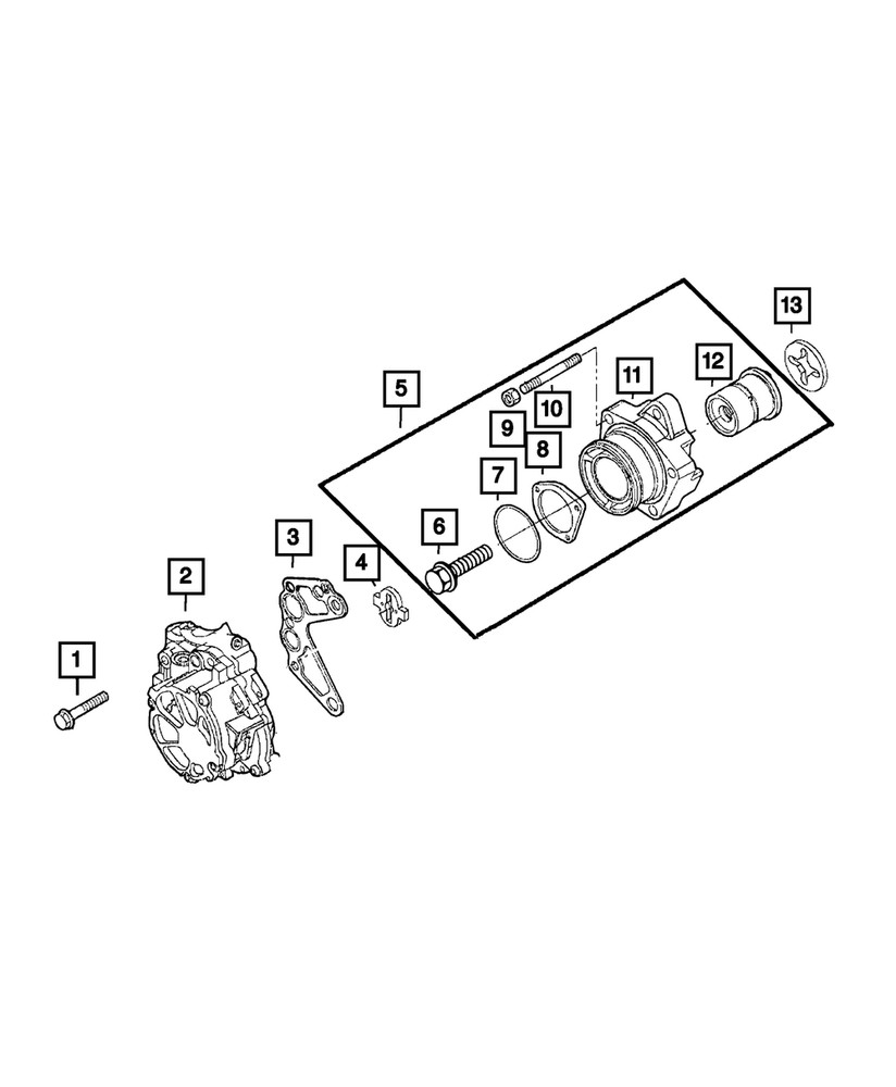 Genuine Mopar Hex Flange Head Bolt 68133336AA