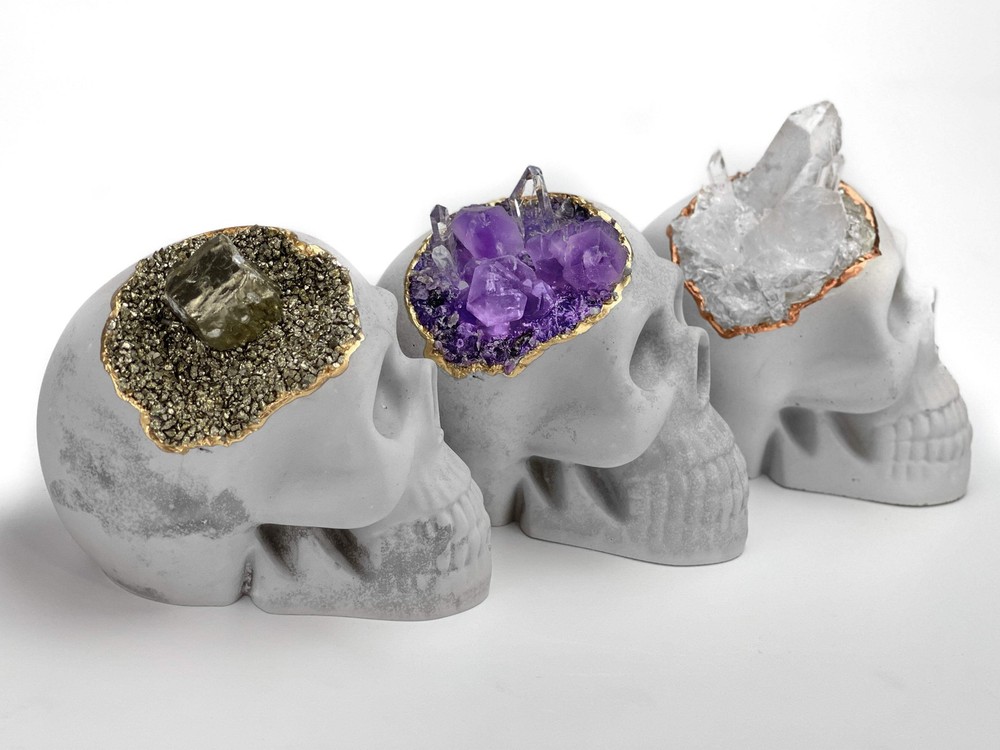 Pyrite Skull Head