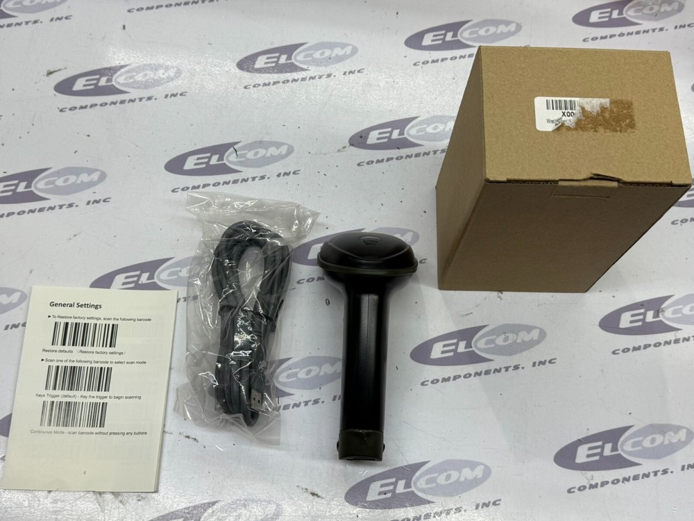 WoneNice Handheld USB Wired Barcode Scanner Black Model: WN3300