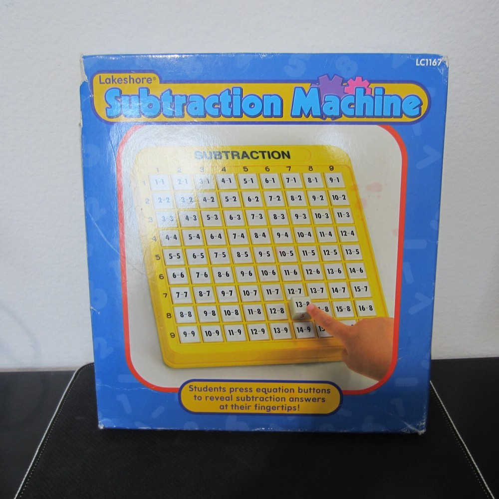 Lakeshore Subtraction Push Button Machine Math Learning Homeschool