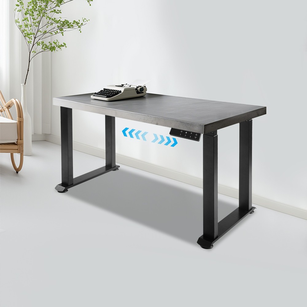 4-Leg Standing Desk Frame Dual Motor Adjustable Computer Desk Rack Workstation