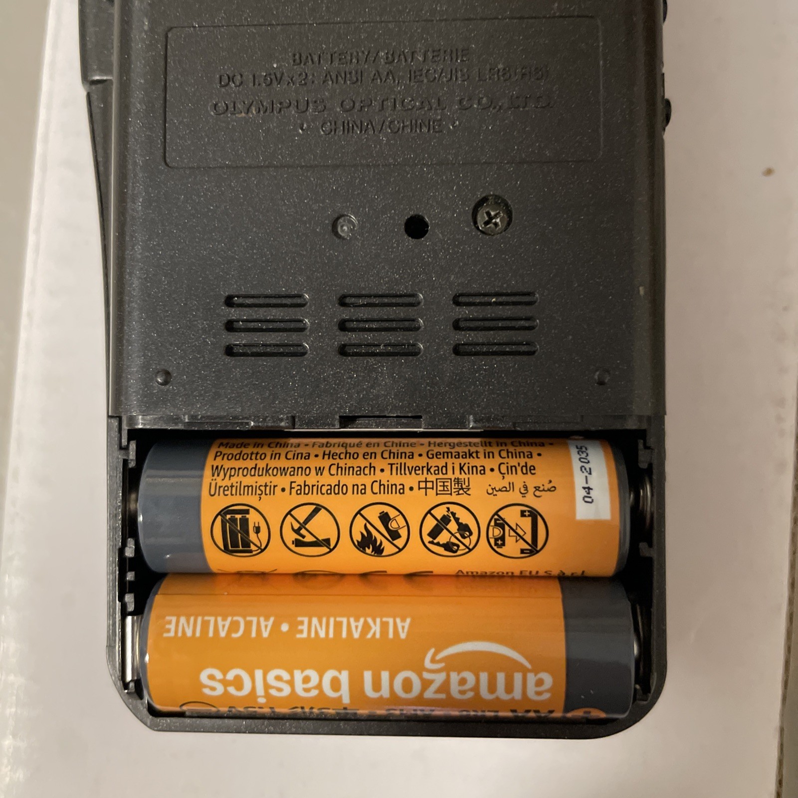 Olympus Pearlcorder S922 MicroCassette Voice Recorder Black - Tested