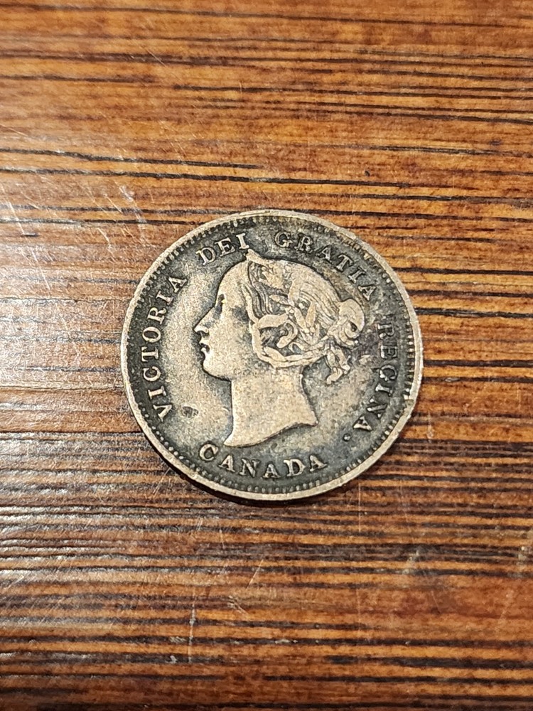 1892 Canada 5 Cents Silver Coin