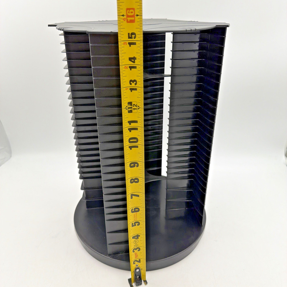 Fellowes 112 CD Rotating Carousel Rotating Media Storage Display Tower Rack