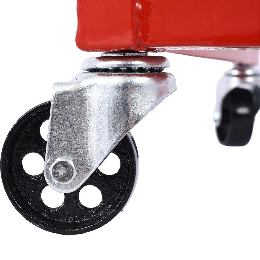 ⭐Motorcycle Engine Cradle Dolly,1500Lbs Adjustable Width &Height,Rubber Pads,