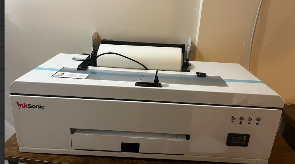 InkSonic R1390 A3 DTF Printer Bundle – Lightly Used, Tested, White Ink System