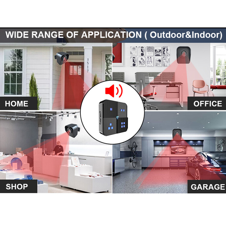 Wireless Driveway Alarm Outdoor Motion Sensor&Detector Security Alert System