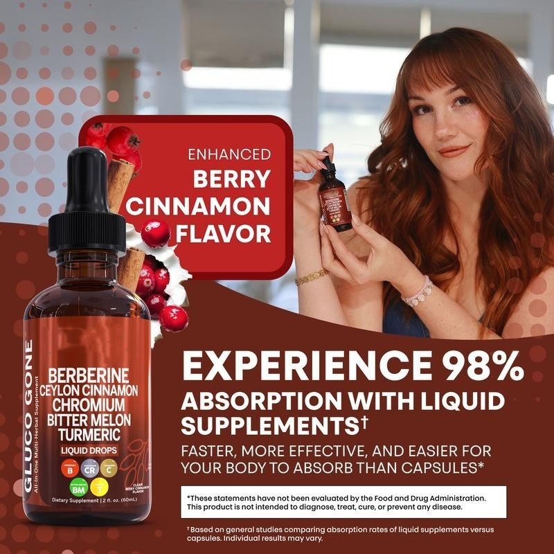 5/3PACK Clean Nutra Berberine with Ceylon Cinnamon Supplement Liquid Drops NEW
