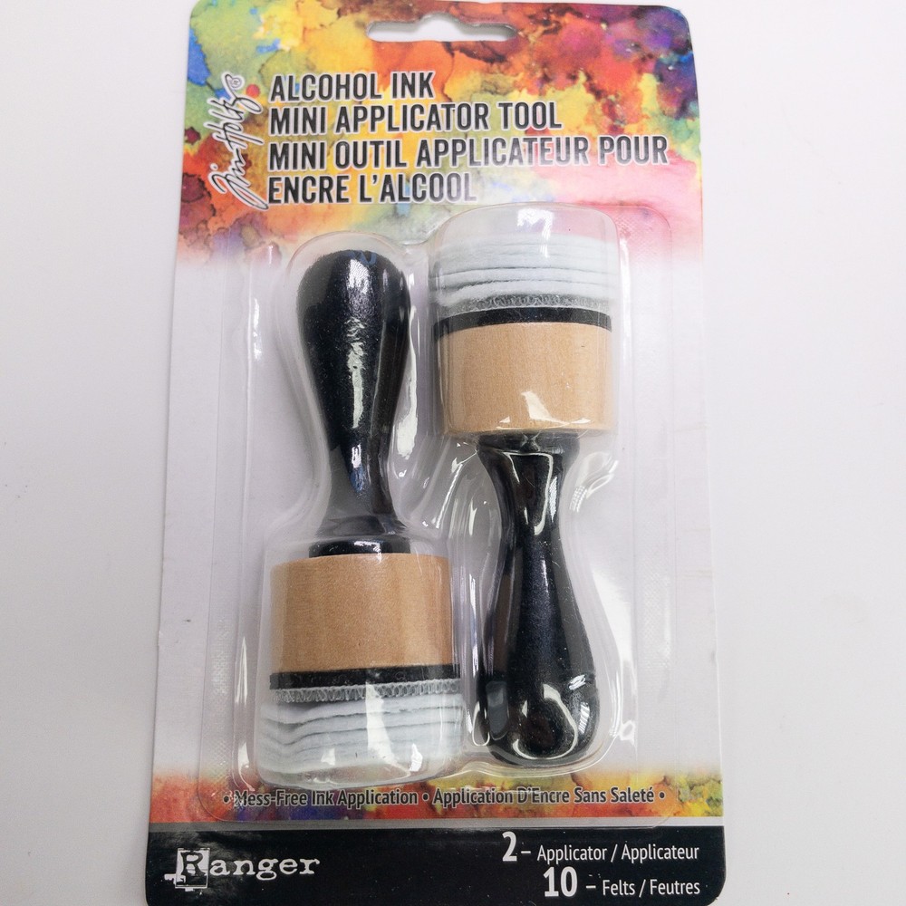 Tim Holtz Alcohol Ink Mini Applicator Tool & 50 Replacement Felts Bundle