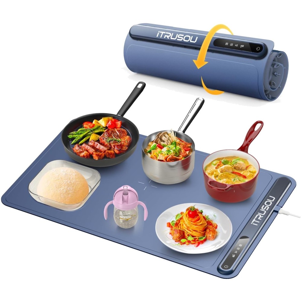 Versatile Large Silicone Electric Warming Tray – Whole-Surface Heating Ahead!