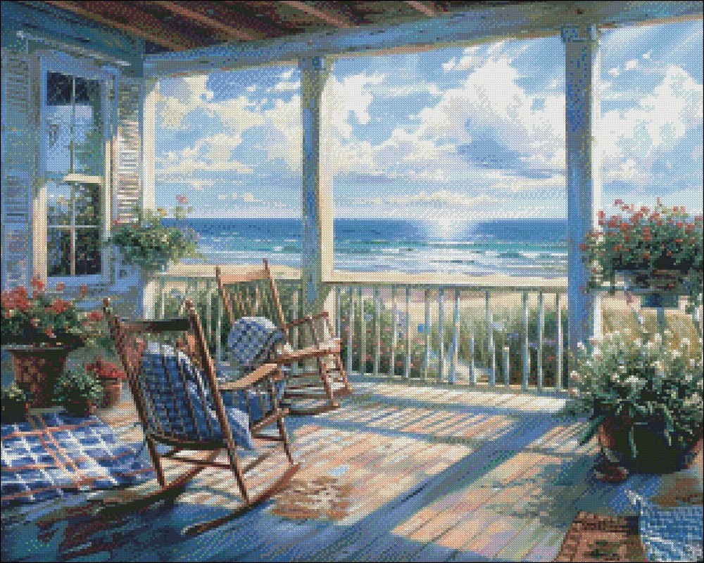 Quiet Time 2 - Chart Counted Cross Stitch Patterns Needlework DMC Color