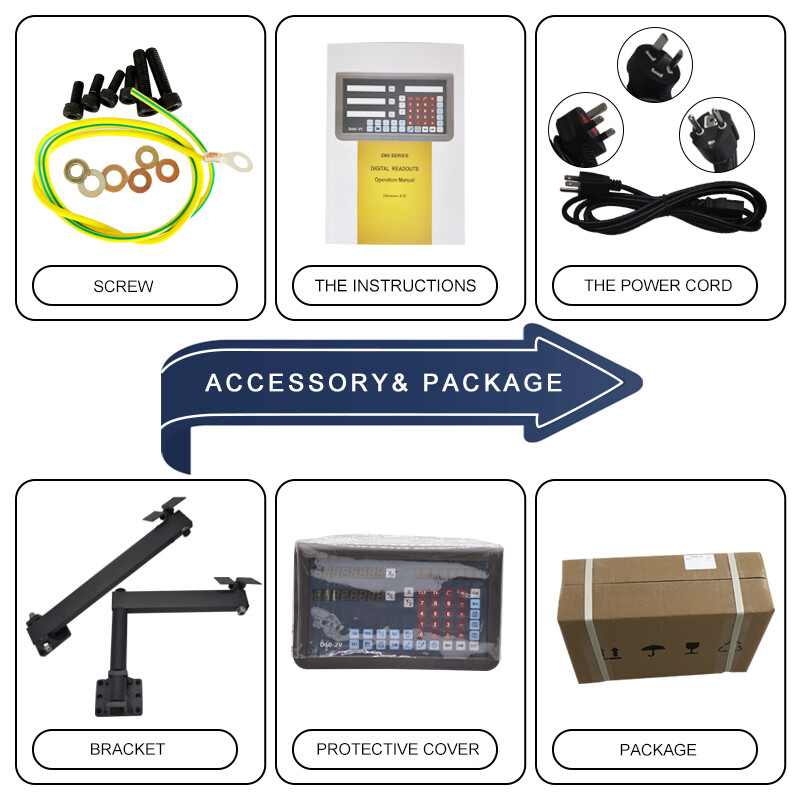 2Axis Multi-function Metal DRO Digital Display,IP67 Precision Magnetic Scale Kit
