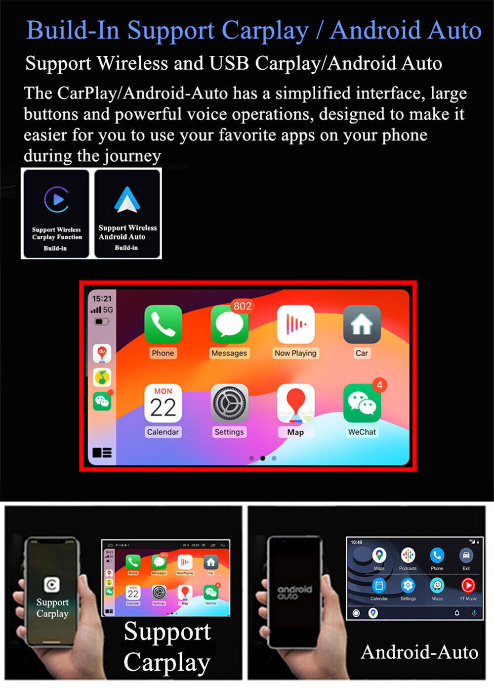 9in Car Multimedia Player SWC RDS Fit For Mercedes-Benz G-Class W463 2001-2008