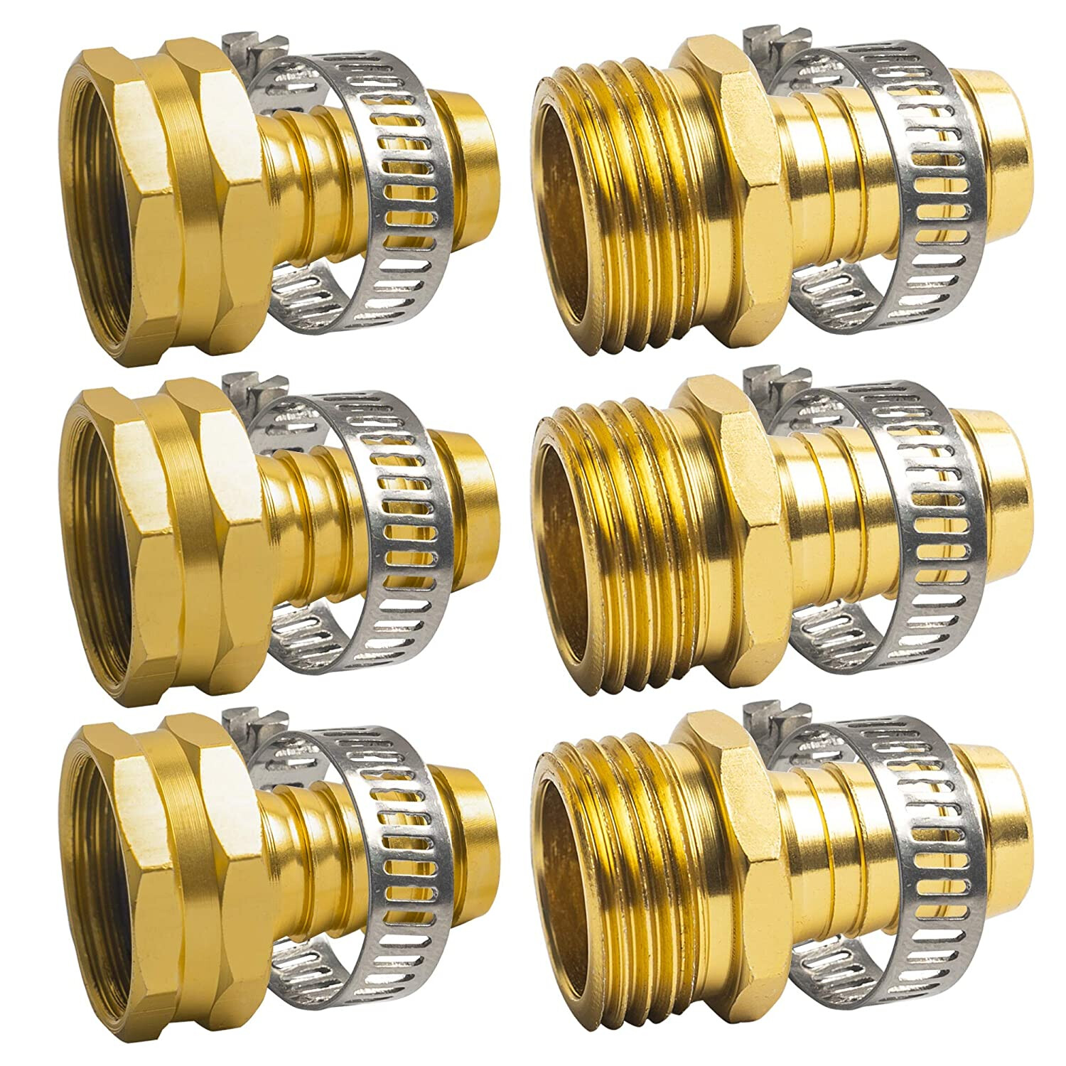 5/8" Garden Water Hose Connector Repair Mender Kit Fittings