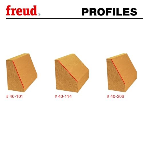 Freud 89-250 3Piece Chamfer Bit Set, Multi, One Size