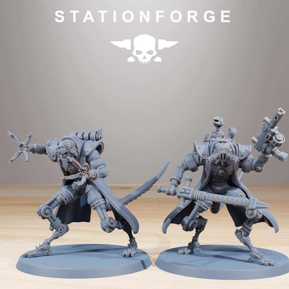 Station Forge Miniatures Raticus Curdsters Sci Fi Grim Dark Wargame Proxy 3D