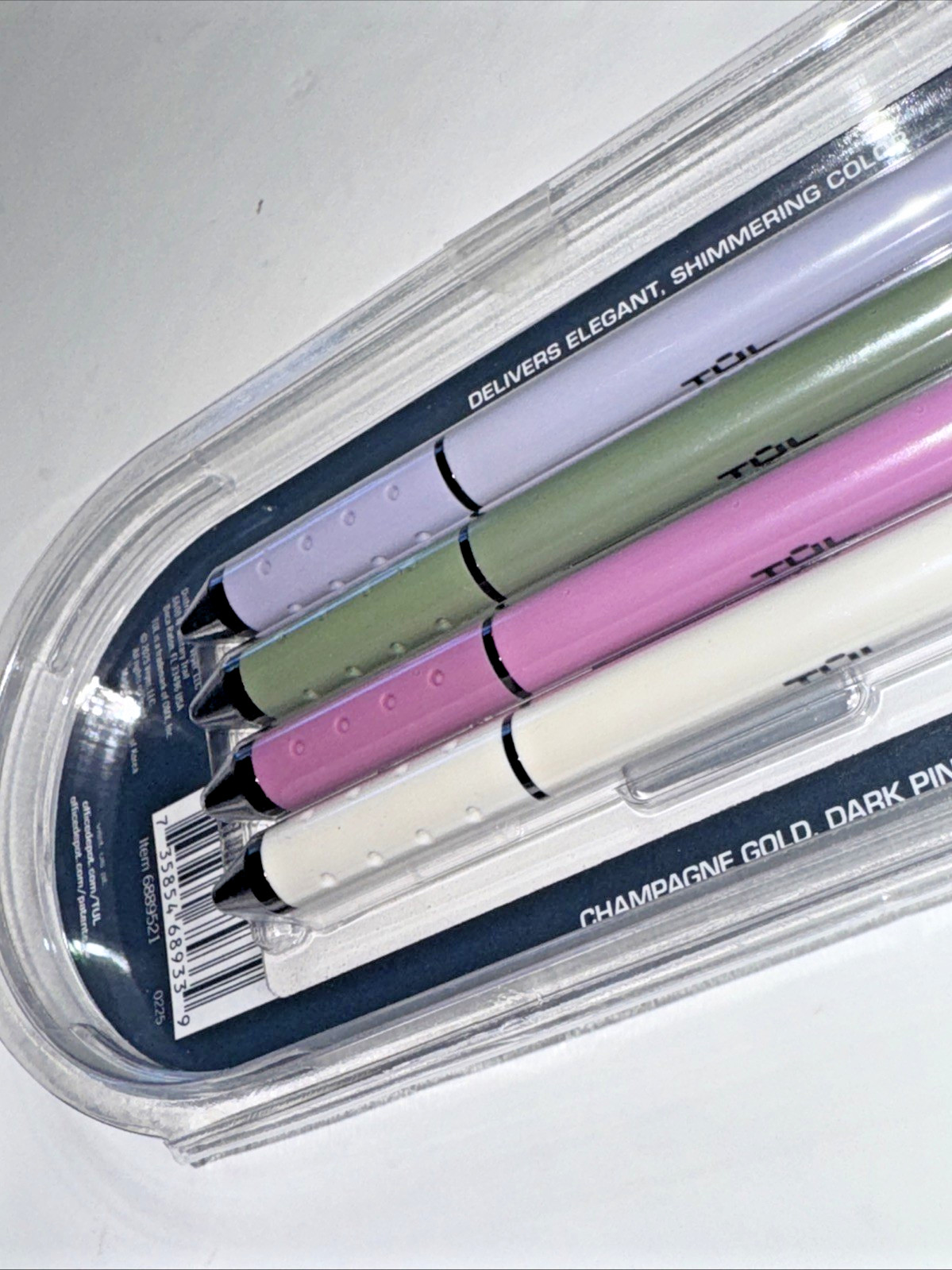 TUL GL Series Retractable Gel Pens Medium Point 0.8mm Assorted Metallic Inks NEW