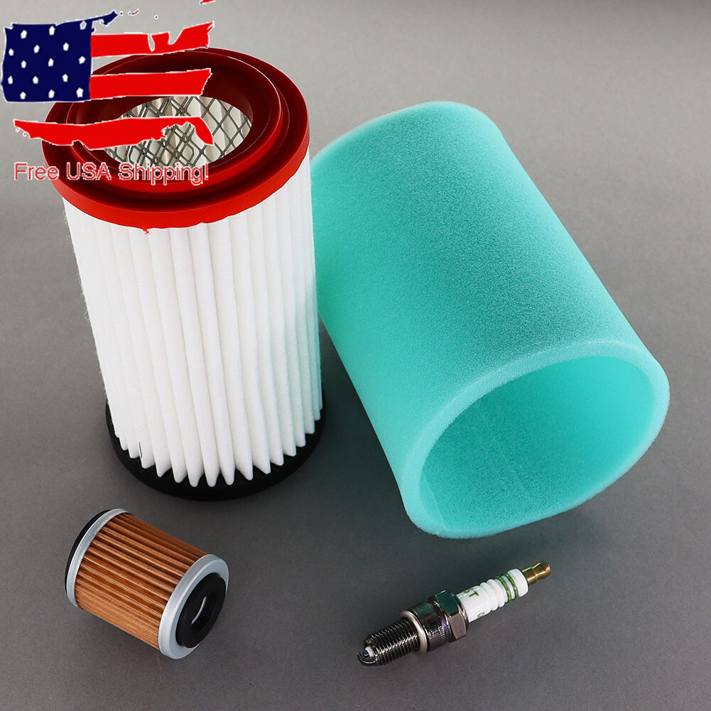 Air Oil Filter + Spark Plug For Yamaha Big Bear 250 400 Tune Up Kit New