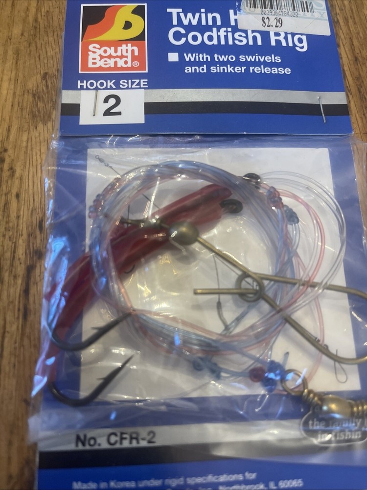 Southbend Twin Hi-low Codfish Rig No CFR-2 Hook Size 2 NOS