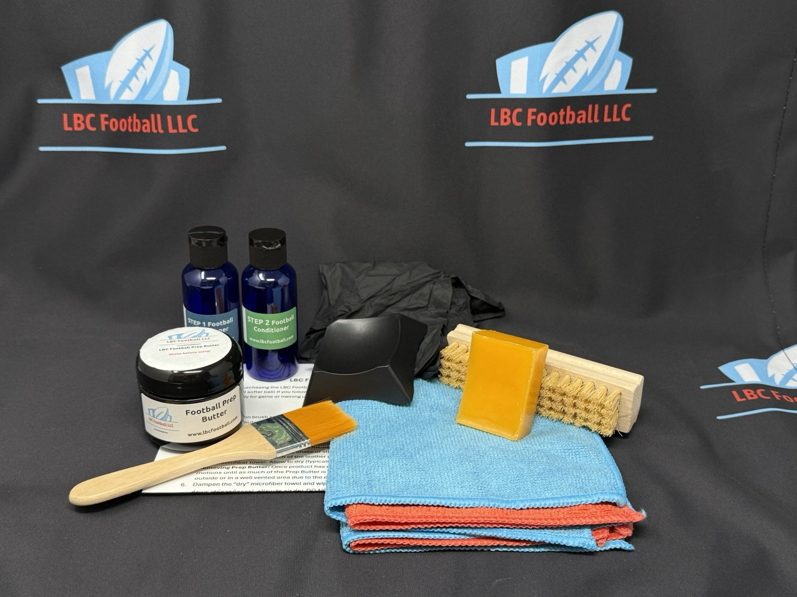 LBC Football DIY Game Prep Complete Kit 2.0 New and Improved - Mud Tack Brush