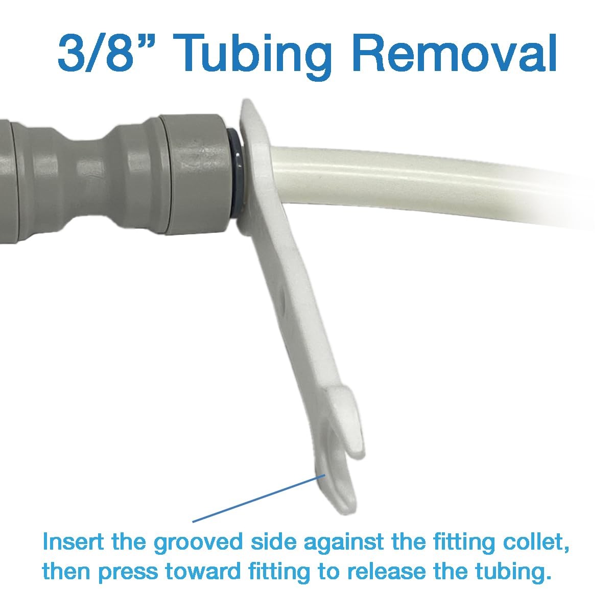 Filtration Warehouse Push Fit, Quick Connect Tubing Release Tool for White