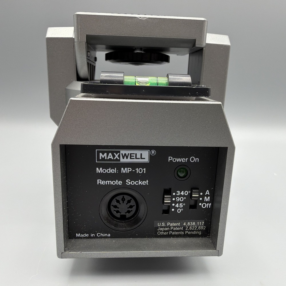 Maxwell MP-101 Motorized Pan Tilt Head Camera Camcorder Powers On Untested